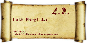 Leth Margitta névjegykártya